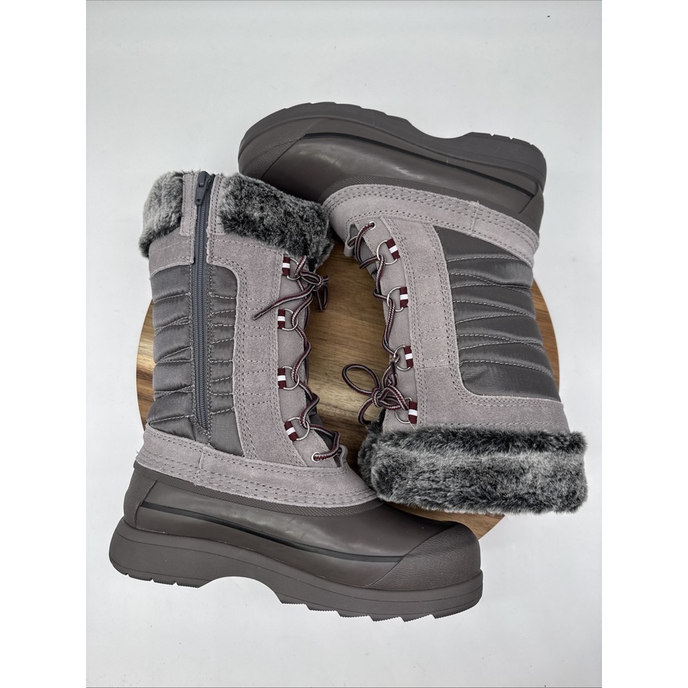 Lands' End NWT Women's Squall Snow Boot‎  Size 7.5B Style 520086 Gray Thermolite - Picture 5 of 10